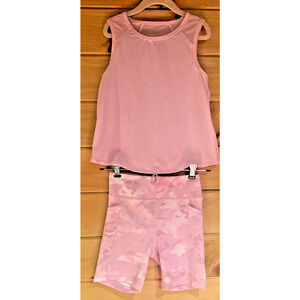 90 Degree By Reflex Girl Size Medium Tank and Short Set